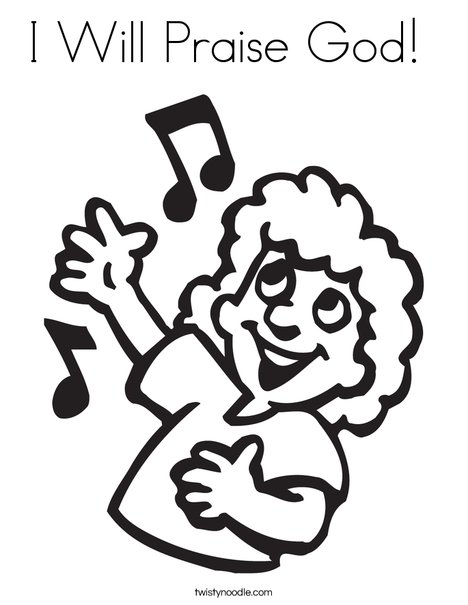 Singer with Notes Coloring Page