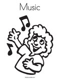 Music Coloring Page
