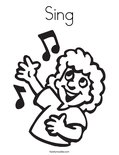Sing Coloring Page