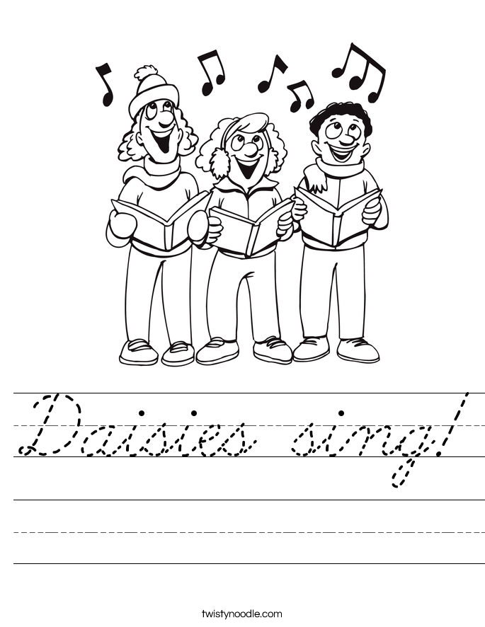 Daisies sing! Worksheet