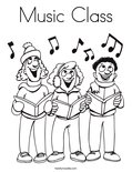 Music Class Coloring Page