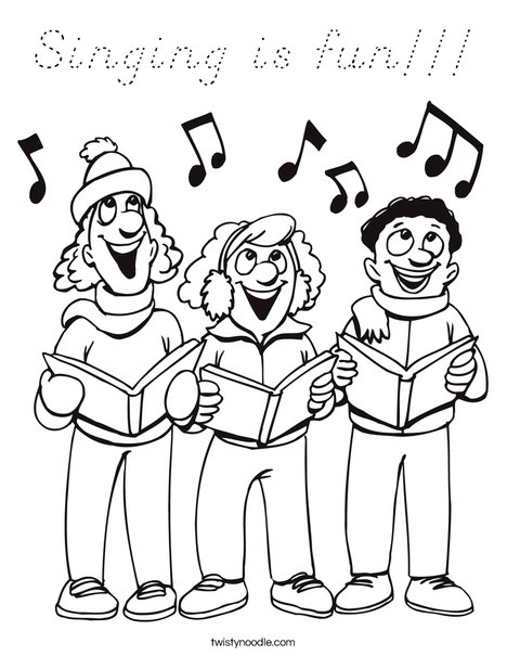 Singers Coloring Page