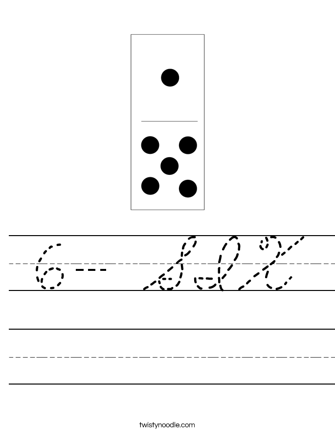 6- SIX Worksheet