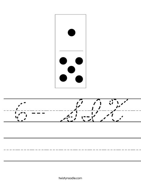 Domino Six Worksheet
