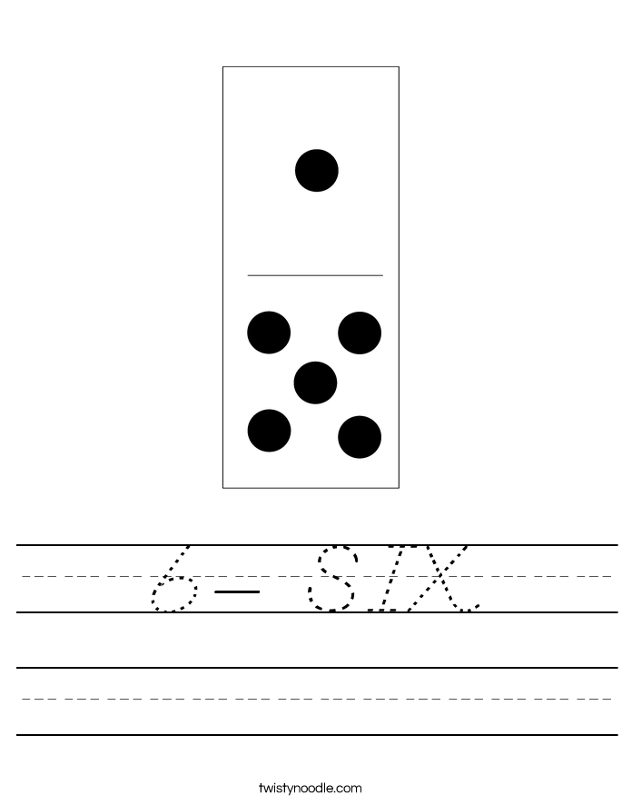 6- SIX Worksheet