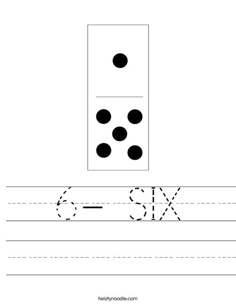 Domino Six Worksheet