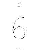 6 Coloring Page