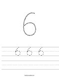 6 6 6 Worksheet