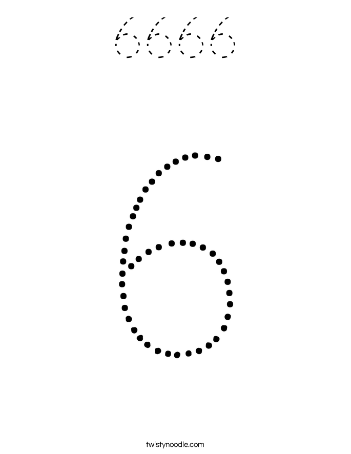 6666 Coloring Page