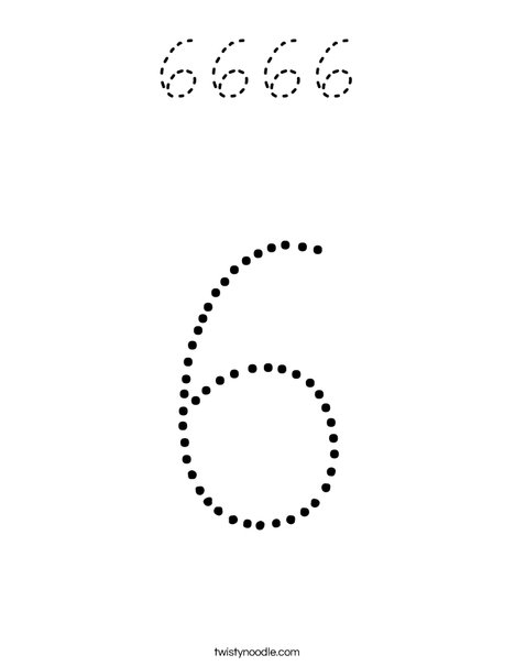 Six Coloring Page