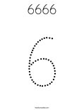 6666 Coloring Page