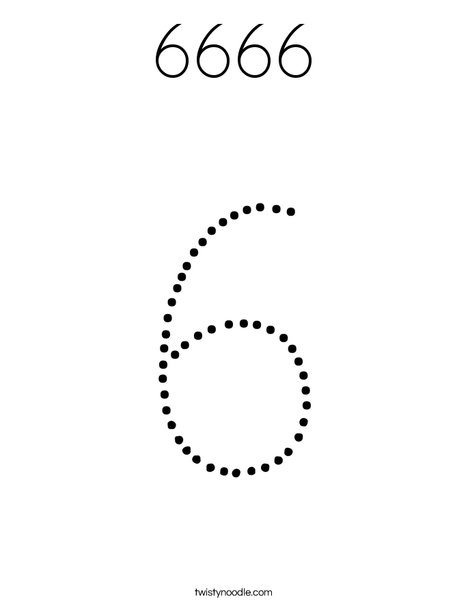 Six Coloring Page