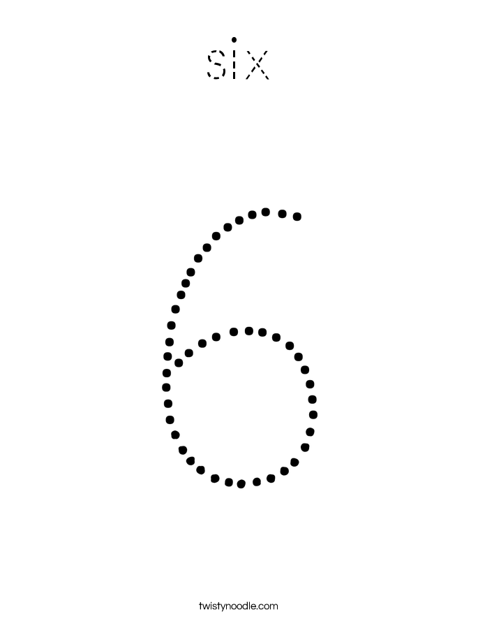 six Coloring Page