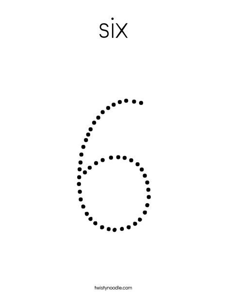 Six Coloring Page