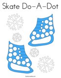 Skate Do-A-Dot Coloring Page