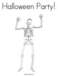 Halloween Party! Coloring Page
