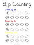 Skip Counting Coloring Page