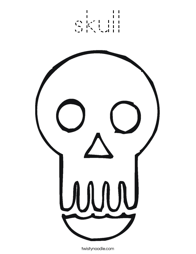 skull Coloring Page