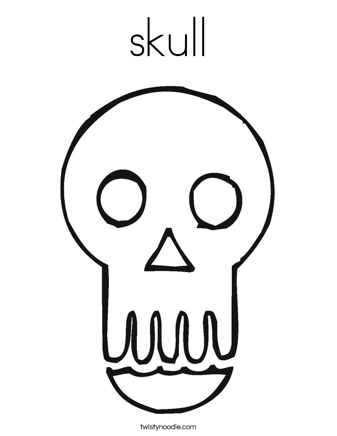 skull Coloring Page
