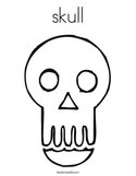 skull Coloring Page