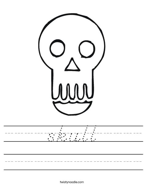 Skull Worksheet
