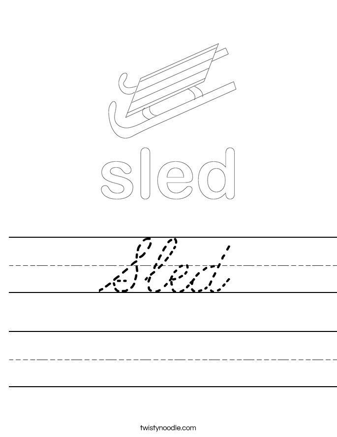 Sled Worksheet