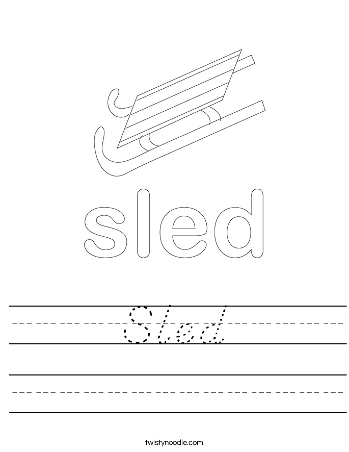 Sled Worksheet