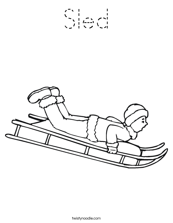 Sled Coloring Pages For Kids Coloring Pages Sled Coloring Pages For Kids Coloring Pages