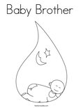 Baby Brother Coloring Page
