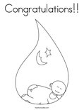 Congratulations!! Coloring Page