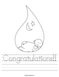 Congratulations!! Worksheet