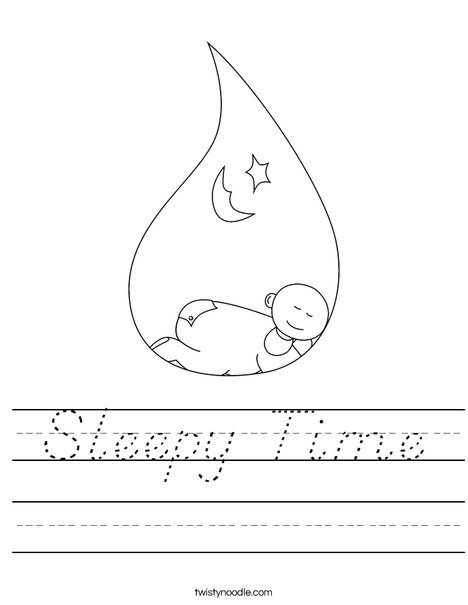 Sleeping Baby Worksheet