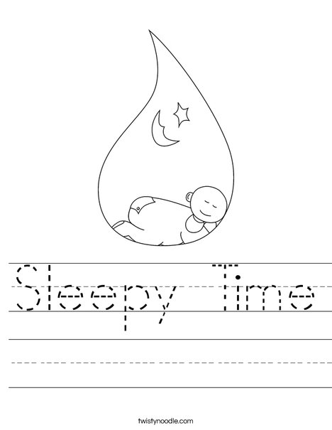 Sleeping Baby Worksheet