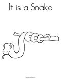 It is a Snake Coloring Page