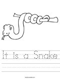 It is a Snake Worksheet