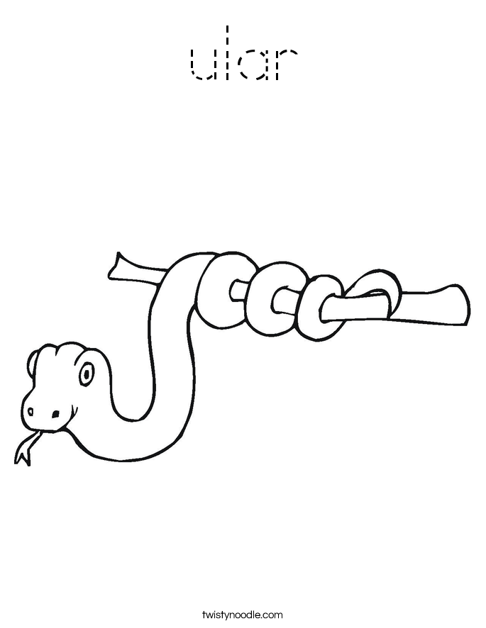 ular Coloring Page