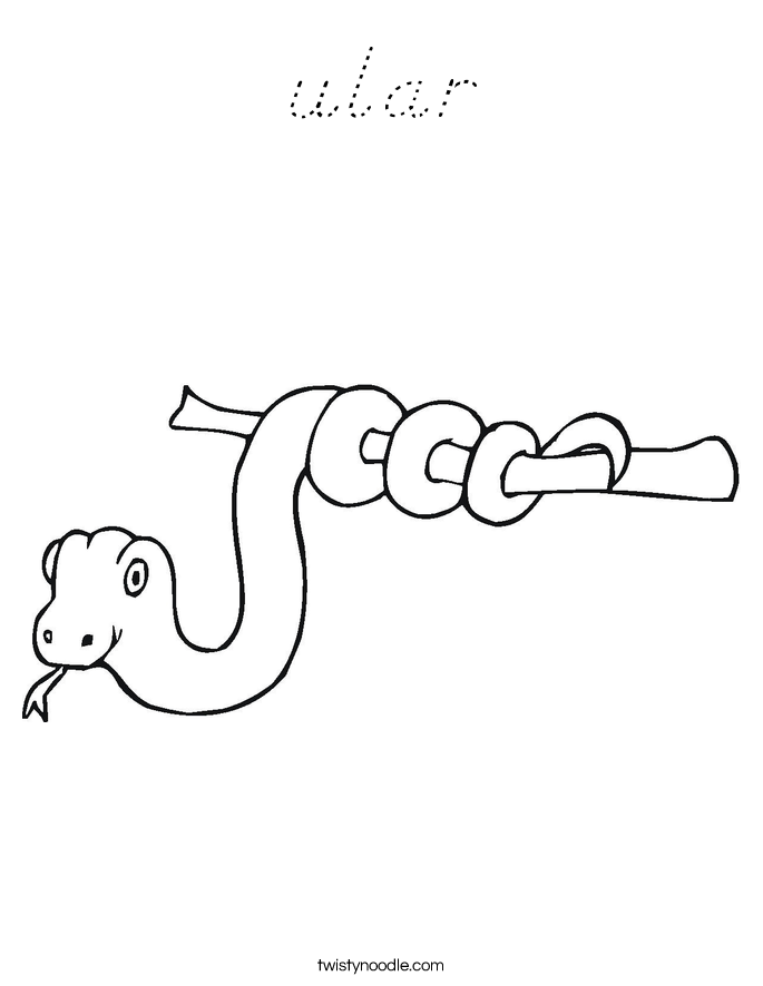 ular Coloring Page