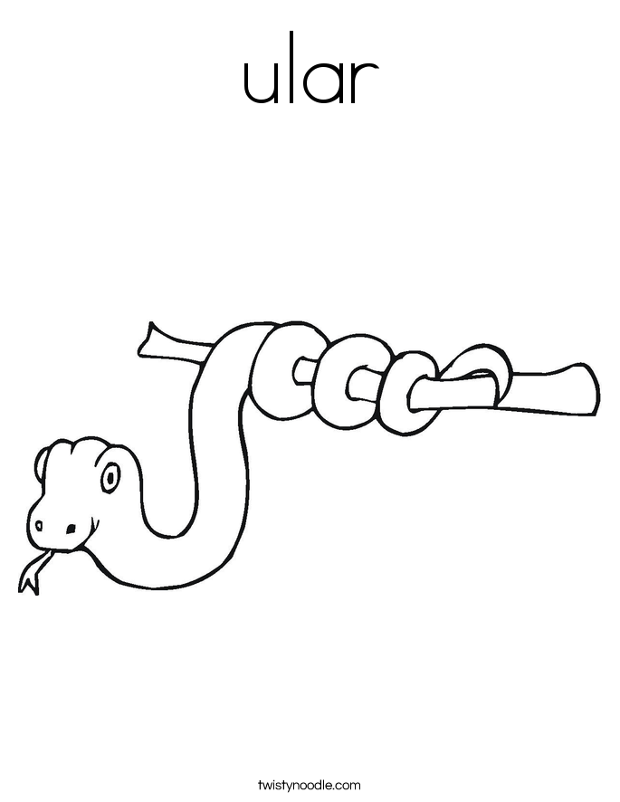 ular Coloring Page