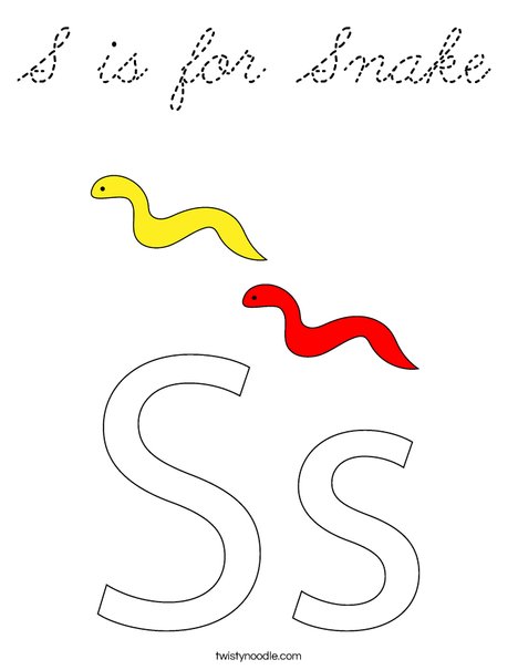 Snake with Dots Coloring Page