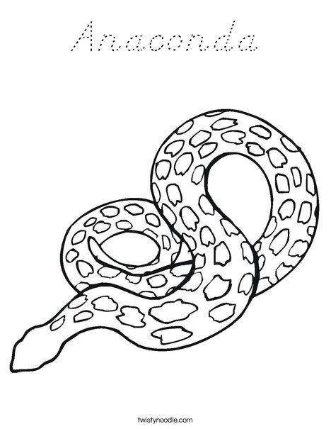 Spotted Snake Coloring Page