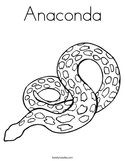 Anaconda Coloring Page