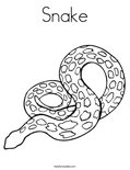 Snake Coloring Page