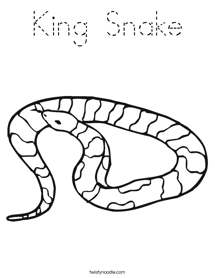 King Snake Coloring Page