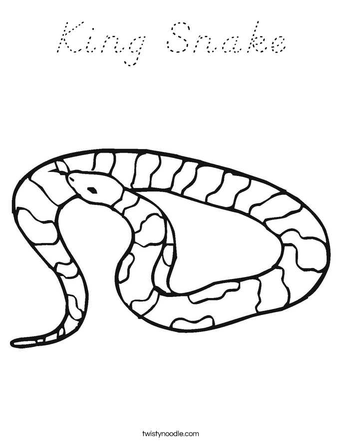 King Snake Coloring Page