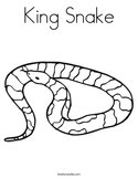 King Snake Coloring Page