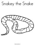 Snakey the SnakeColoring Page