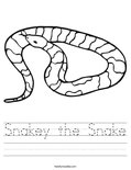 Snakey the Snake Worksheet