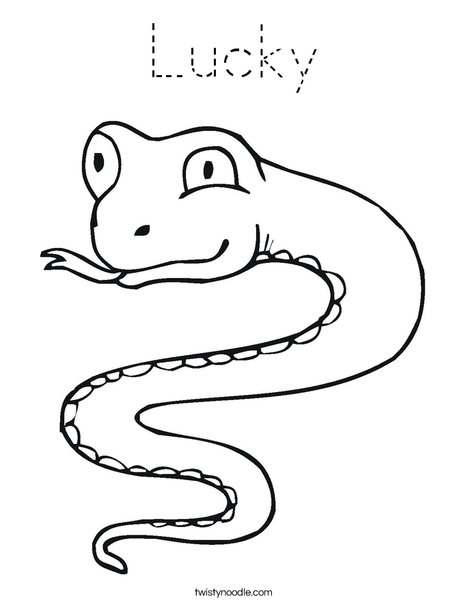 Snake Coloring Page