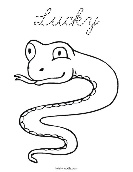 Snake Coloring Page