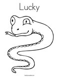 Lucky Coloring Page
